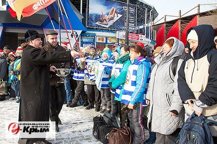 Похолодание не сорвало слет моржей в Евпатории